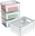 House Organizer Kit 4 Organizadores Geladeira Armário Cozinha 2,2 Litros Alimentos Vegetais
