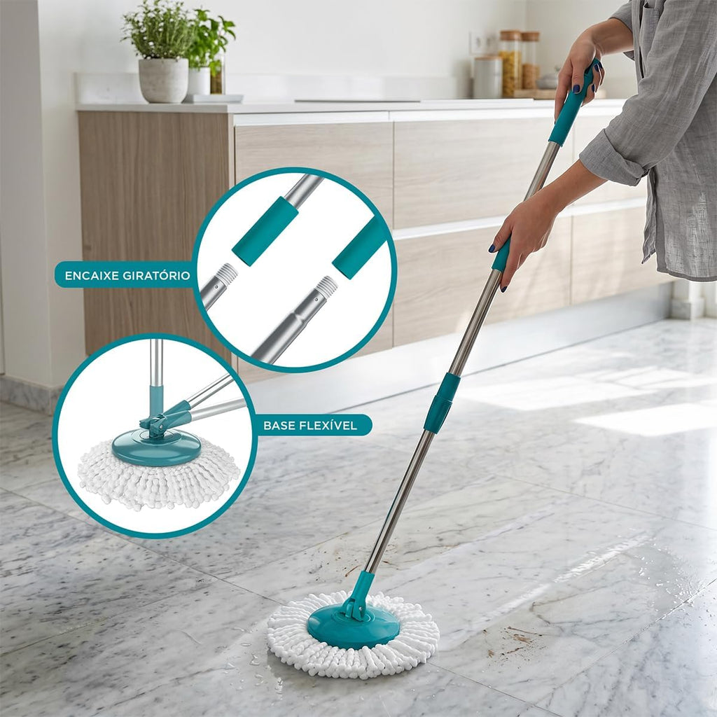 Flash Limp - Mop Giratório Fit, Balde 8 litros - MOP5010